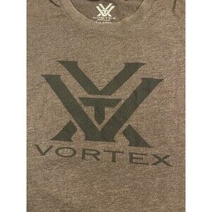 Vortex Optics Logo Brown T-Shirt Tee XL Scope Binoculars Hunting Outdoors USA